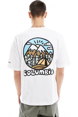 Hike Happiness II - T-shirt bianca con stampa sul retro - In esclusiva per ASOS