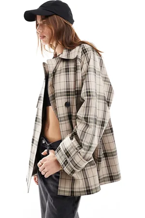 In wear InWear - Minona - Trench corto beige a quadri