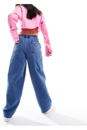 Obey Pantaloni ampi in denim medio