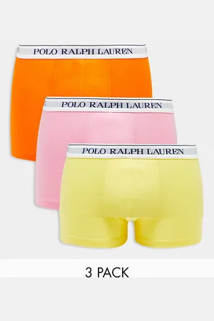Ralph Lauren Confezione da 3 boxer aderenti rosa, gialli, arancioni