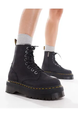 Dr. Martens Dr. Martens - Jadon III 8 - Scarponcini in nabuk color antracite con occhielli