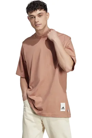 adidas Adidas Training - Lounge - T-shirt da casa beige con etichetta