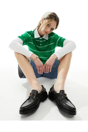 ASOS Maritime - Scarpe da barca in pelle nere