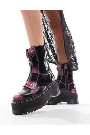 Dr. Martens Dr. Martens - Jetta Quad Max - Stivali neri sfregato