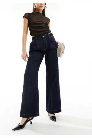 Stradivarius Jeans a fondo ampio scuro