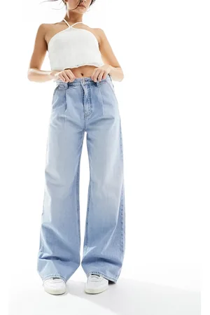 Stradivarius Jeans a fondo ampio lavaggio chiaro