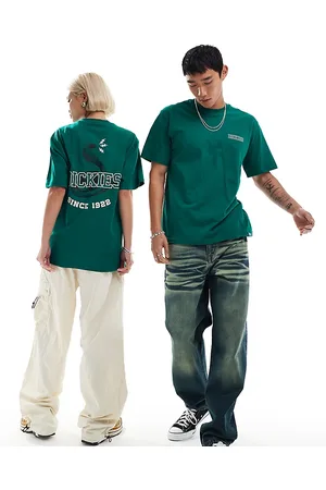 Dickies Cascade Lock - T-shirt a maniche corte scuro con stampa sulla schiena - In esclusiva per ASOS
