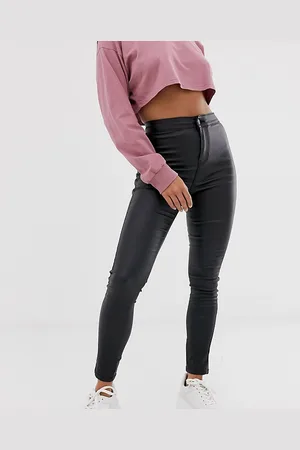 Noisy May Jeans skinny in tessuto spalmato