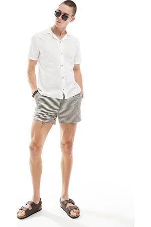 Hollister Camicia a maniche corte bianca con motivo ricamato