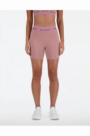 New Balance NB - Pantaloncini a vita alta sportivi aderenti da 5"