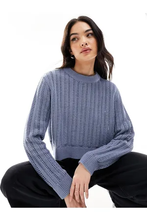 ASOS Maglione girocollo corto traforato