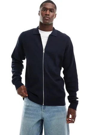 JACK & JONES Premium - Cardigan a coste con zip