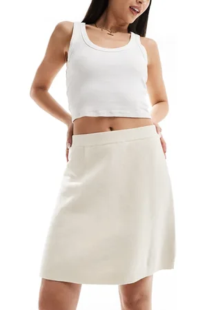 SELECTED Femme - Gonna in maglia beige