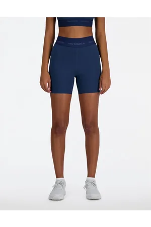 New Balance NB - Pantaloncini a vita alta sportivi aderenti da 5"