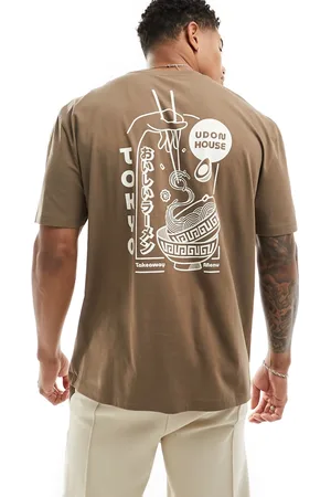 ASOS T-shirt vestibilità comoda con stampa stile cartoon sul retro