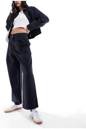 ASOS Pantaloni con gamba con taglio cilindrico neri