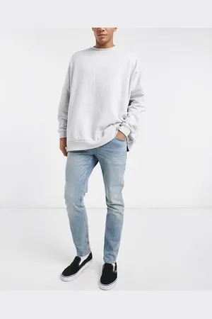 ASOS Jeans stretch e slim lavaggio chiaro vintage