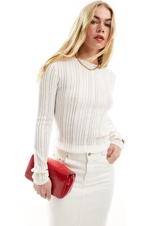 & OTHER STORIES Top in maglina sporco semitrasparente