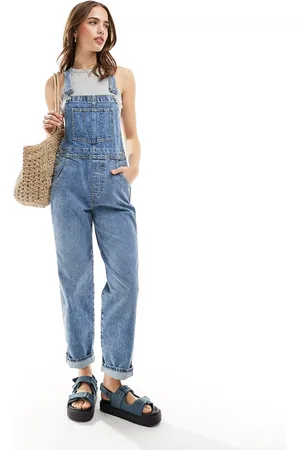 ASOS Salopette di jeans medio