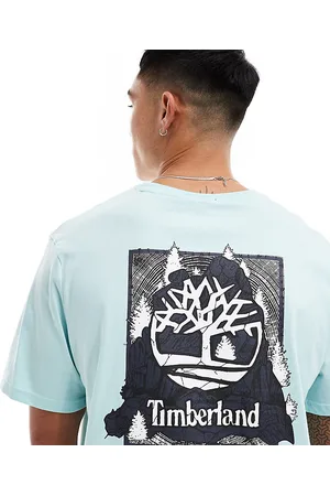 Timberland T-shirt oversize con logo mimetico sul retro