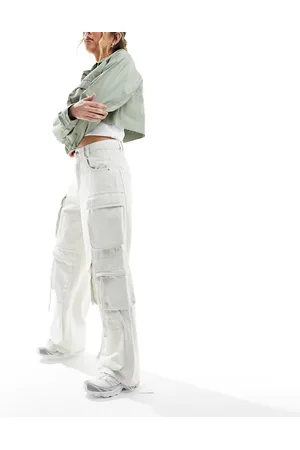 Stradivarius Jeans ampi multitasche sporco