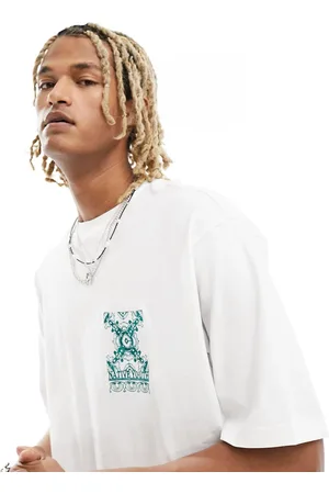Native Youth T-shirt bianca con dettaglio ricamato vestibilità comoda