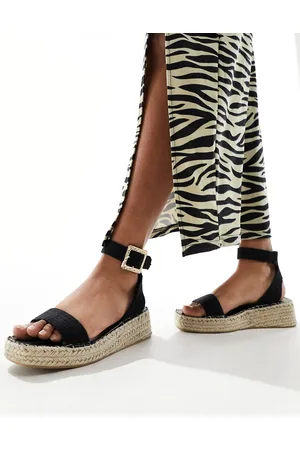 South Beach Sandali espadrilles neri
