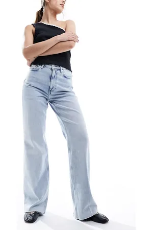 & OTHER STORIES Jeans dritti a vita alta lavaggio True Blue chiaro
