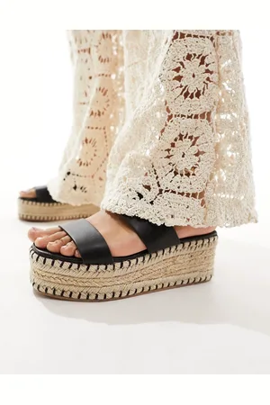 South Beach Espadrilles infradito nere