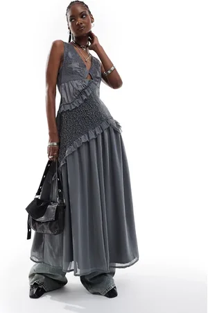 Reclaimed Edizione limitata - Vestito midi in tessuto misto