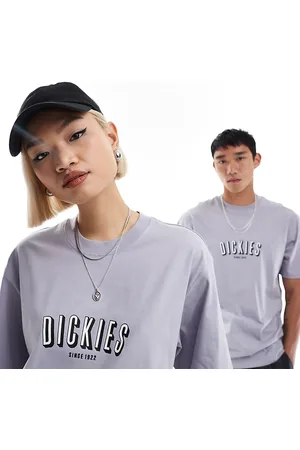 Dickies Clarksville - T-shirt lilla con logo centrale grande - In esclusiva per ASOS
