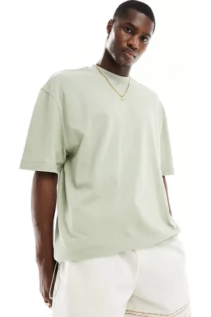 ASOS T-shirt oversize chiaro con coulisse sul fondo