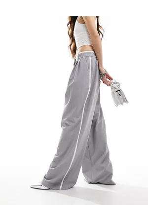 River Island Pantaloni chiaro con riga laterale