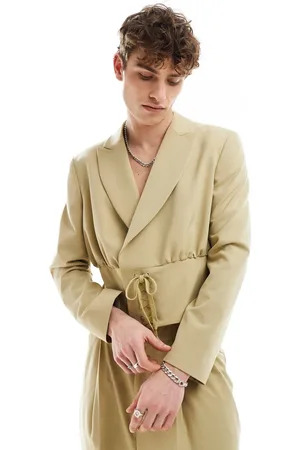ASOS Giacca elegante corta color pietra in coordinato