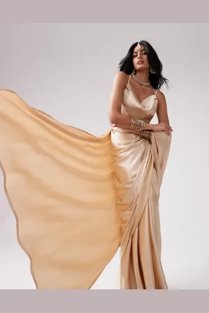 Kanya London Sari color champagne in coordinato