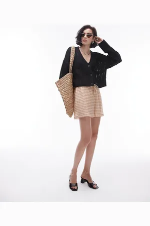Topshop Cardigan in maglia traforata