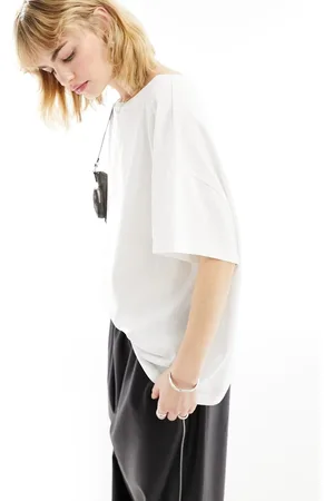 AllSaints Lydia - T-shirt extra larga bianca