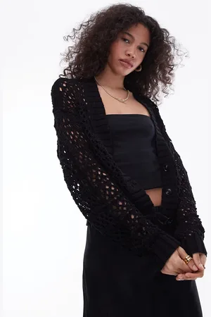 Topshop Cardigan in maglia con cuciture
