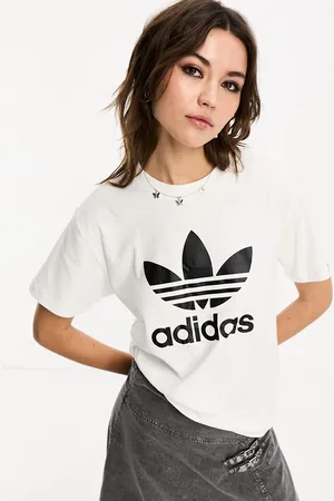 adidas Trefoil - T-shirt regular fit bianca
