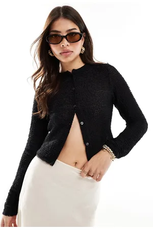 Miss Selfridge Cardigan corto con arricciature