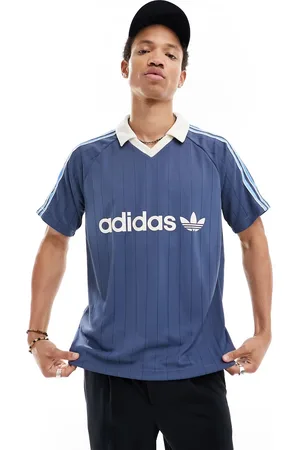 adidas Polo blu rétro