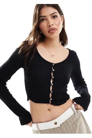 Miss Selfridge Cardigan aderente nero