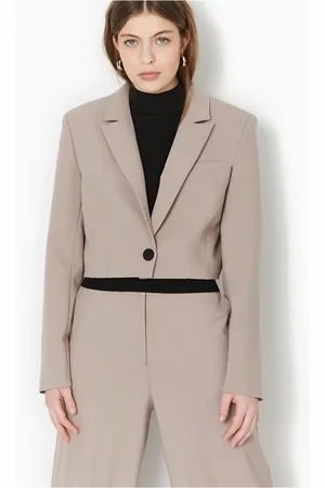 Pimkie Blazer corto color talpa chiaro