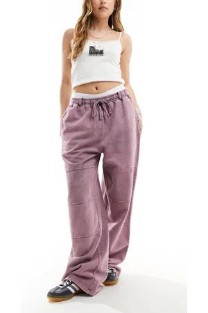 ASOS Joggers dritti lavaggio acido con cuciture a vista