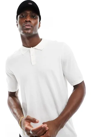 ASOS Polo bianca leggera in maglia di cotone