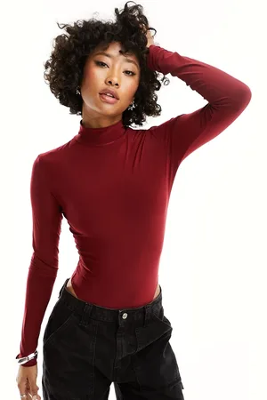 ASOS Body accollato color vinaccia sinuoso