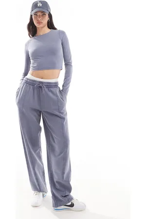 ASOS Joggers a gamba dritta color indaco slavato