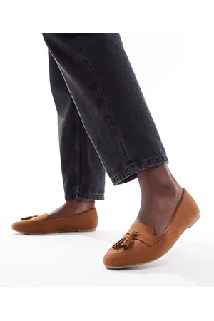 New Look Mocassini color cuoio con nappine