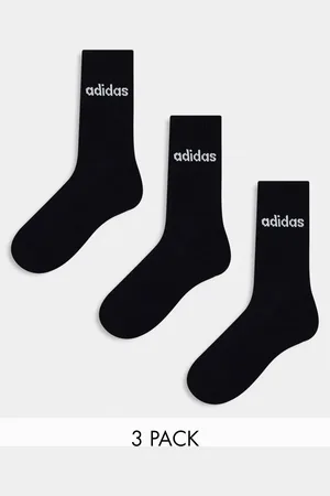 adidas Confezione da 3 paia di calzini alla caviglia neri