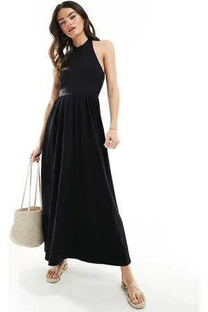 ASOS Prendisole lungo allacciato al collo scollato sul retro